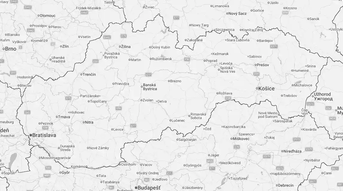 Mapa predajcov Slovenska